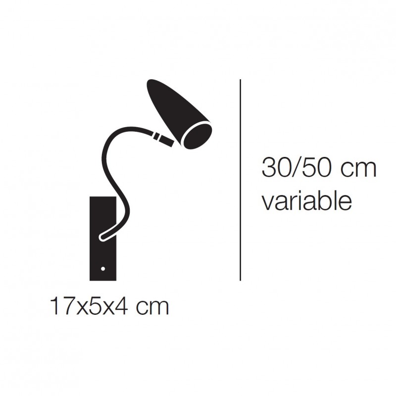Specification Image for Catellani & Smith CicloItalia Flex W1 Wall Light