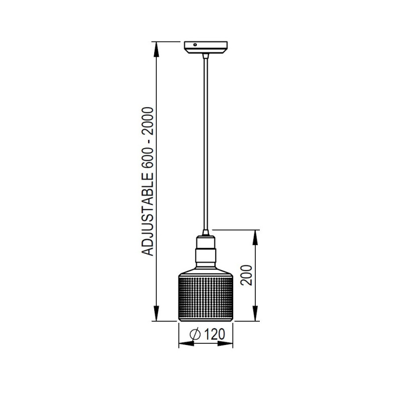 Specification Image for Bert Frank Riddle Pendant Light