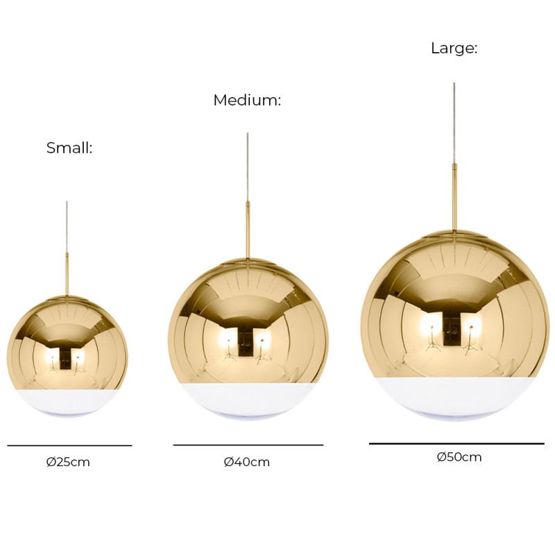 Specification Image for Tom Dixon LED Mirror Ball Pendant