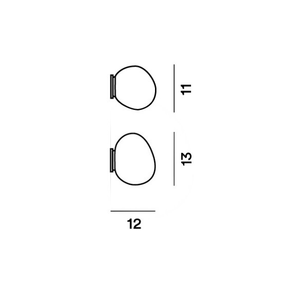 Specification Image for Foscarini Gregg Mirror-Mounted Wall Light