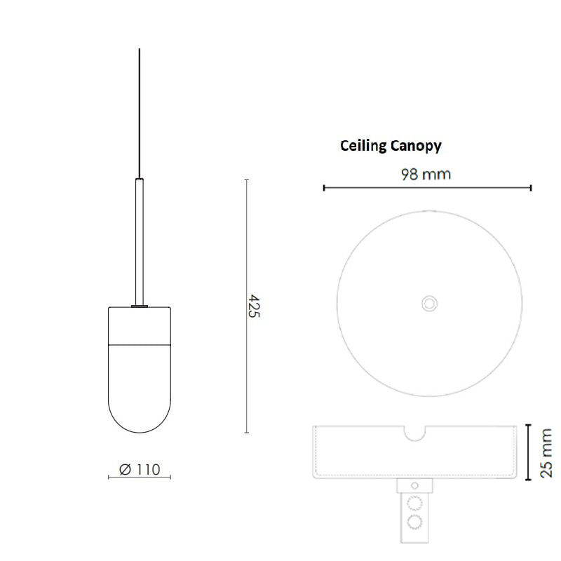 RUBN Vox Pendant Light Specification