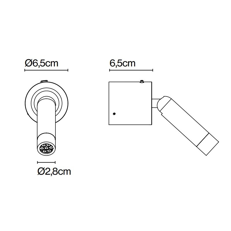 Marset Ledtube A LED Wall Light Specification 