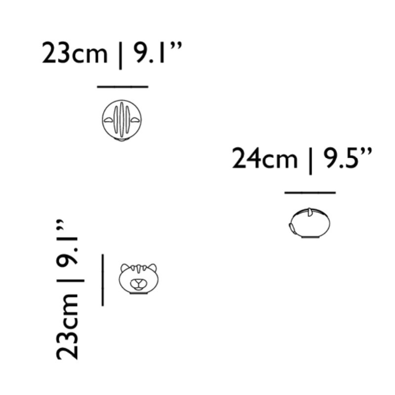 Specification Image for Moooi Pet Light Grwoww Table Lamp