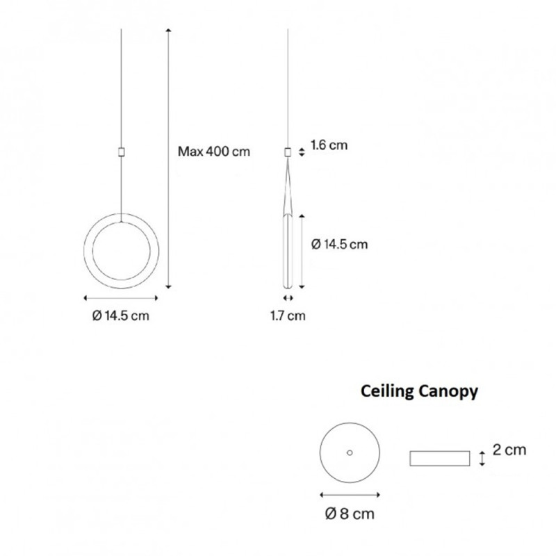 Specification Image for Lodes IVY I LED Pendant