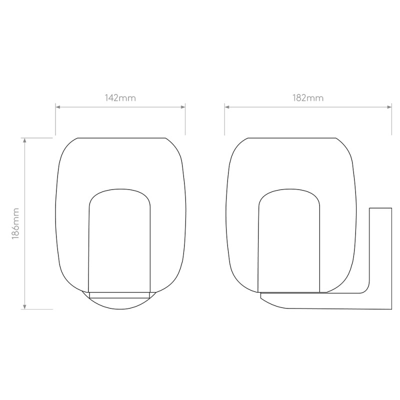 Specification Image for Astro Aquina Wall Light