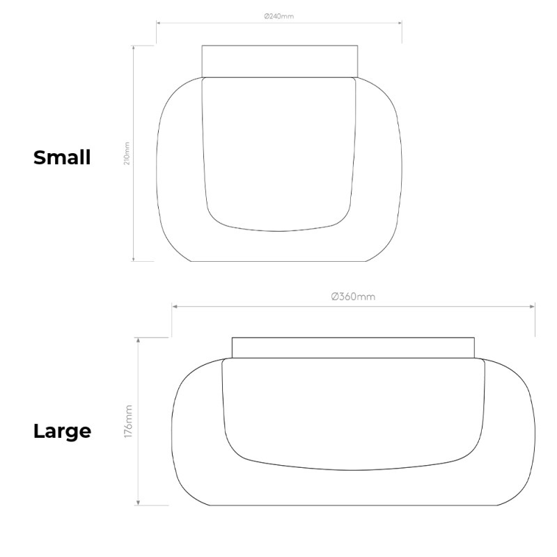 Specification Image for Astro Aquina Ceiling Light