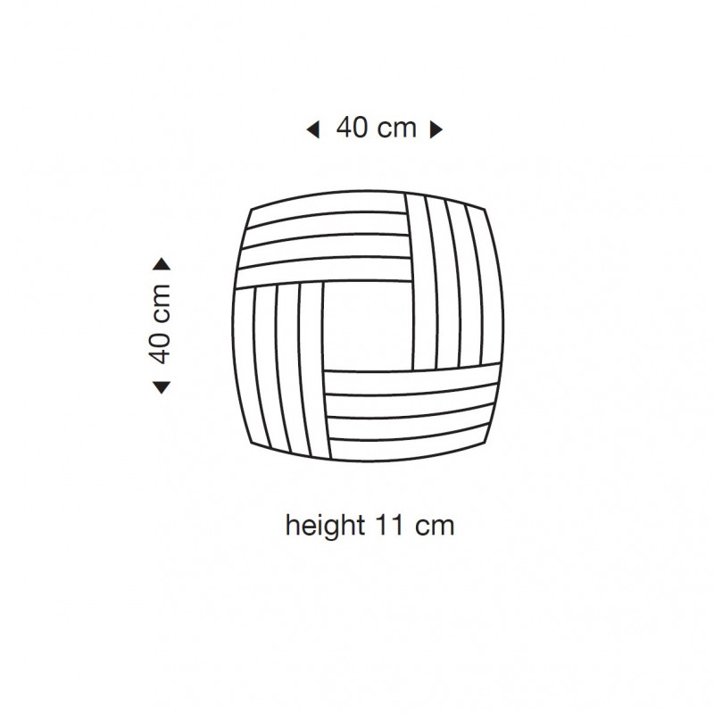 Specification Image for Secto Kuulto 9101 Small LED Ceiling/Wall Light