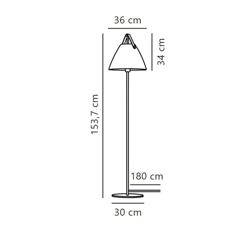 Specification image for Design For The People Strap Floor Lamp