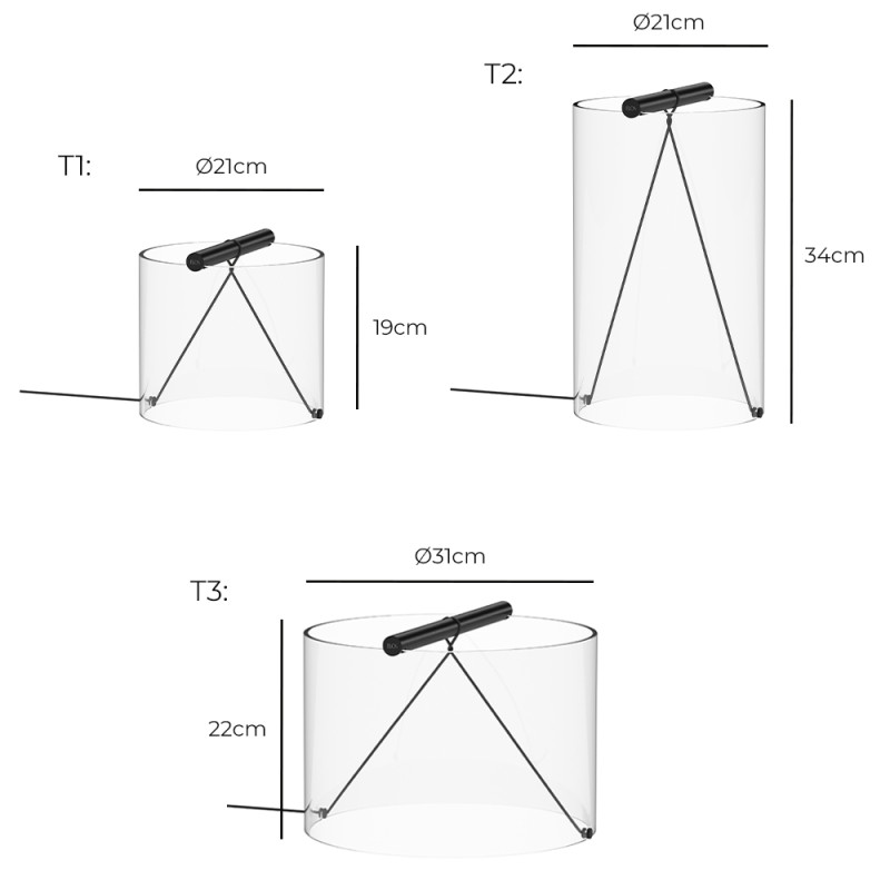 Specification Image for Flos To-Tie LED Table Lamp