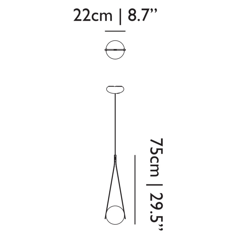 Specification Image for Moooi NomNom Light LED Pendant