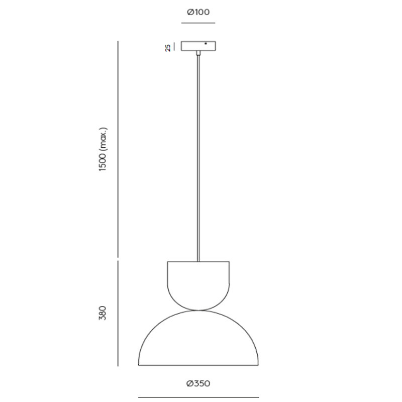 Specification Image for Aromas Del Campo Gamma LED Pendant