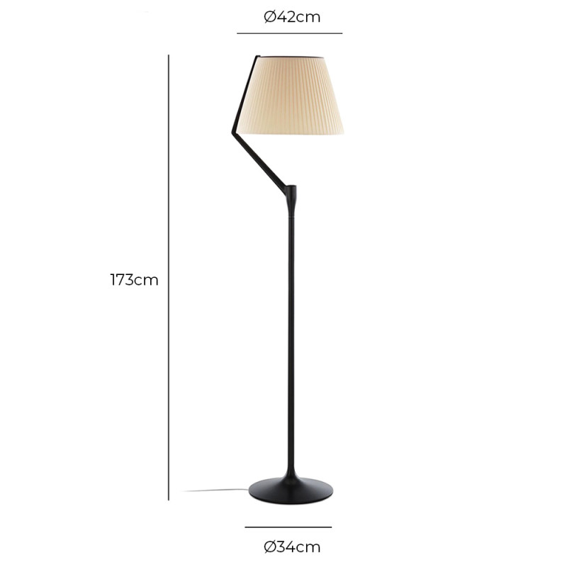 Specification Image for Kartell Angelo Stone LED Floor Lamp