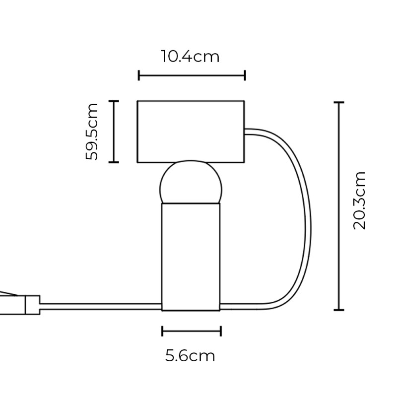 Specification Image for Flos Bilboquet Table Lamp