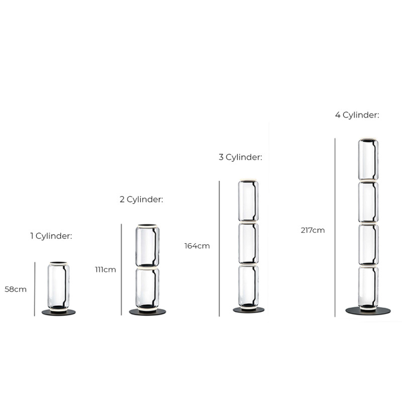 Specification Image for Flos Noctambule High Cylinder LED Floor Lamp