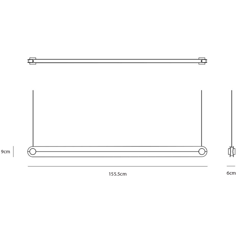 Specification Image for Normann Copenhagen Dim LED Linear Suspension