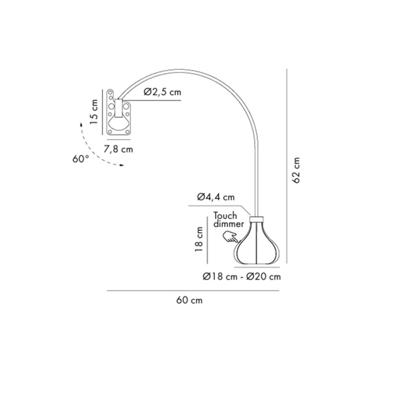 Specification Image for Axolight Bul-bo Table Lamp