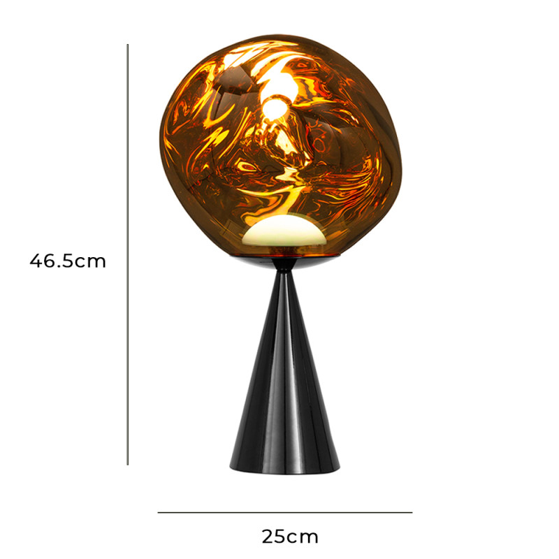Specification Image for Tom Dixon Melt Fat Cone LED Table Lamp