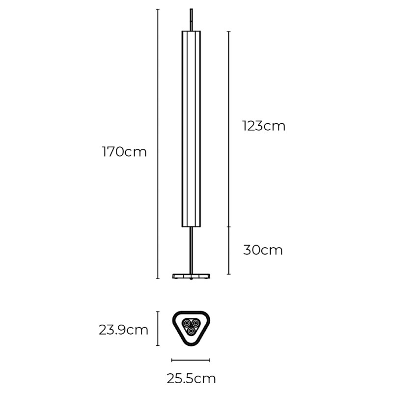 Specification Image for Flos Emi LED Floor Lamp