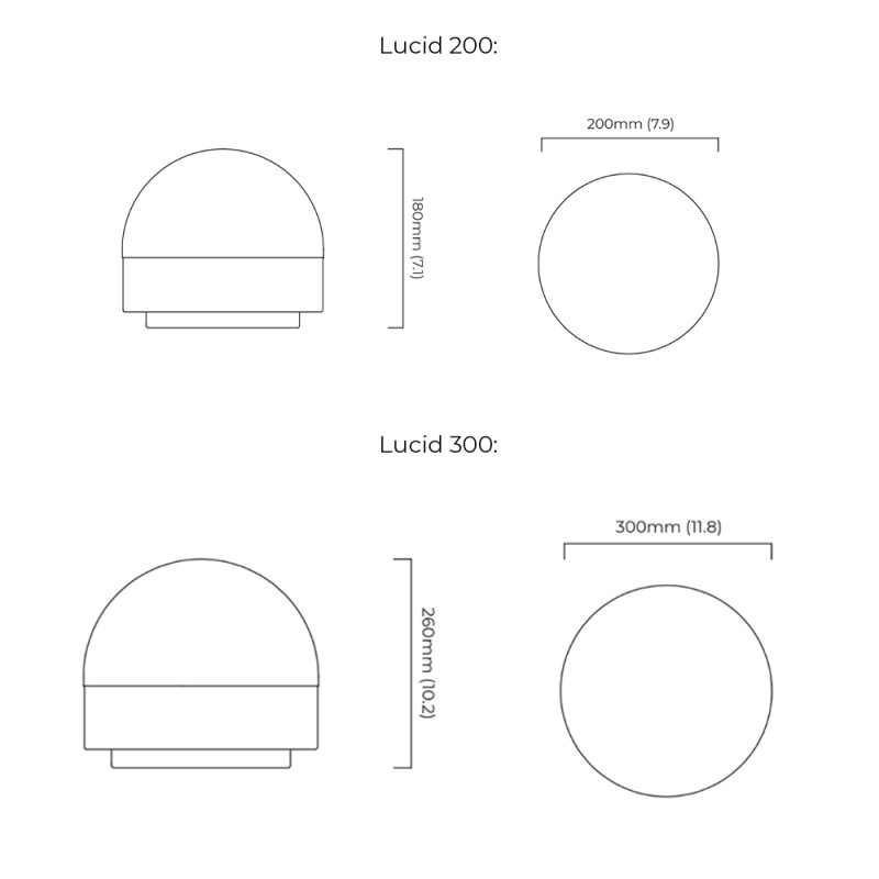 Specification Image for CTO Lighting Lucid Table Lamp