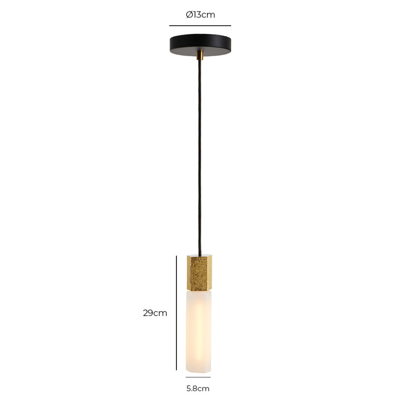 Specification Image for Tala Basalt Pendant