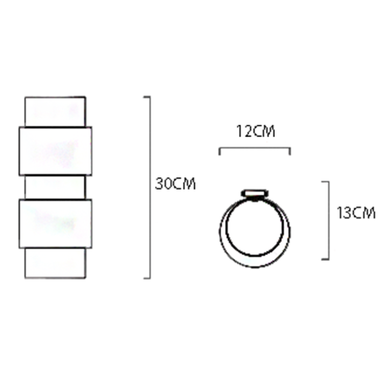 CTO Lighting Ring Wall Light - Specification 