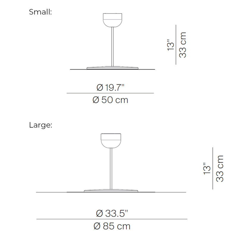 Specification Image for Luceplan Millimetro LED Suspension