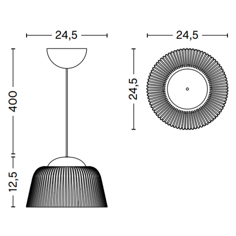 Specification Image for HAY Brim Pendant