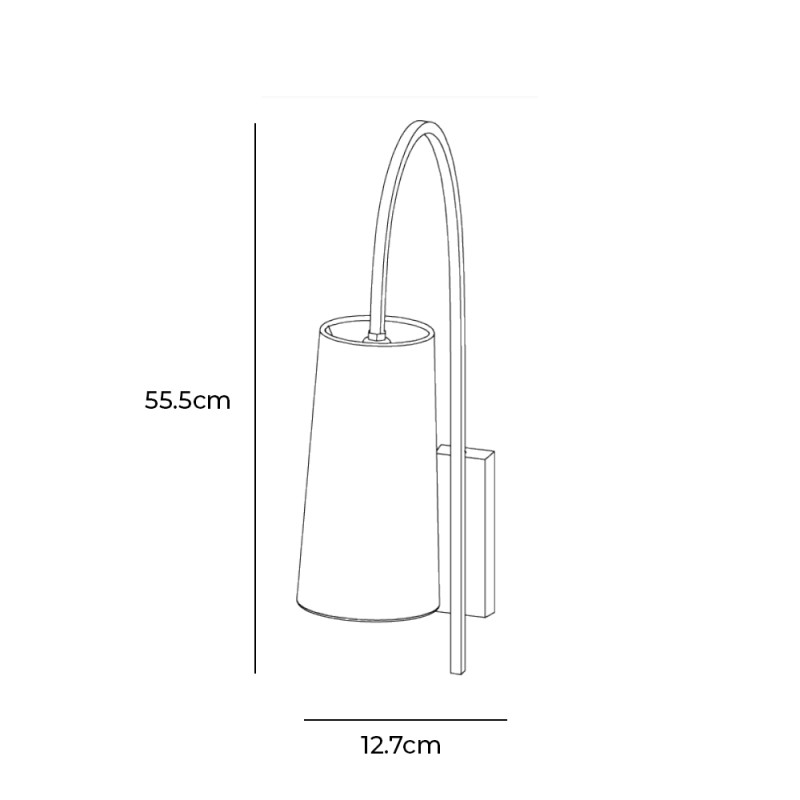 Specification Image for Porta Romana Willow Wall Light