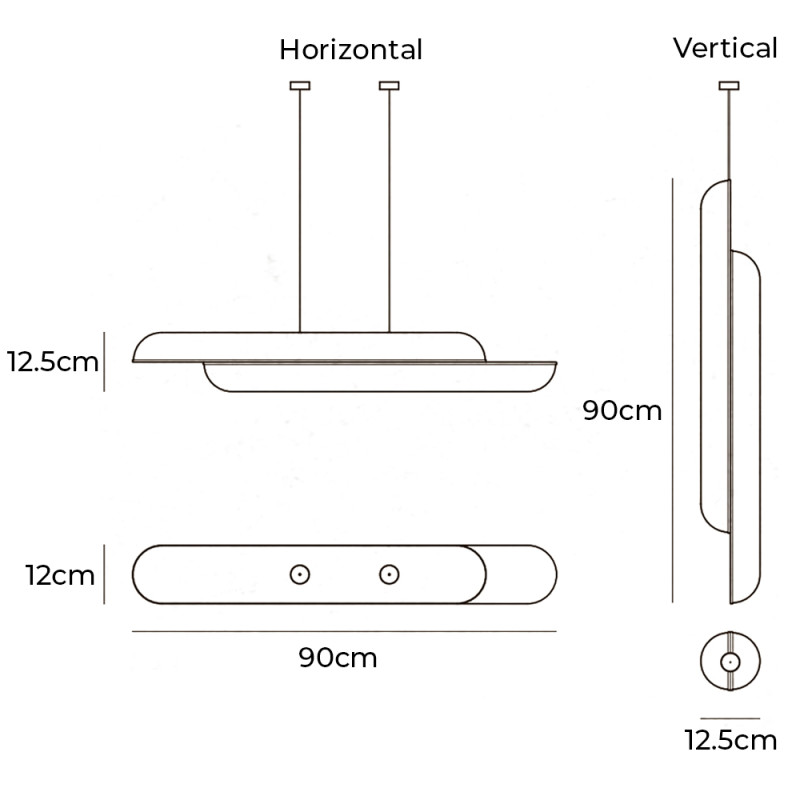 Specification Image for Lee Broom Gemini Suspension