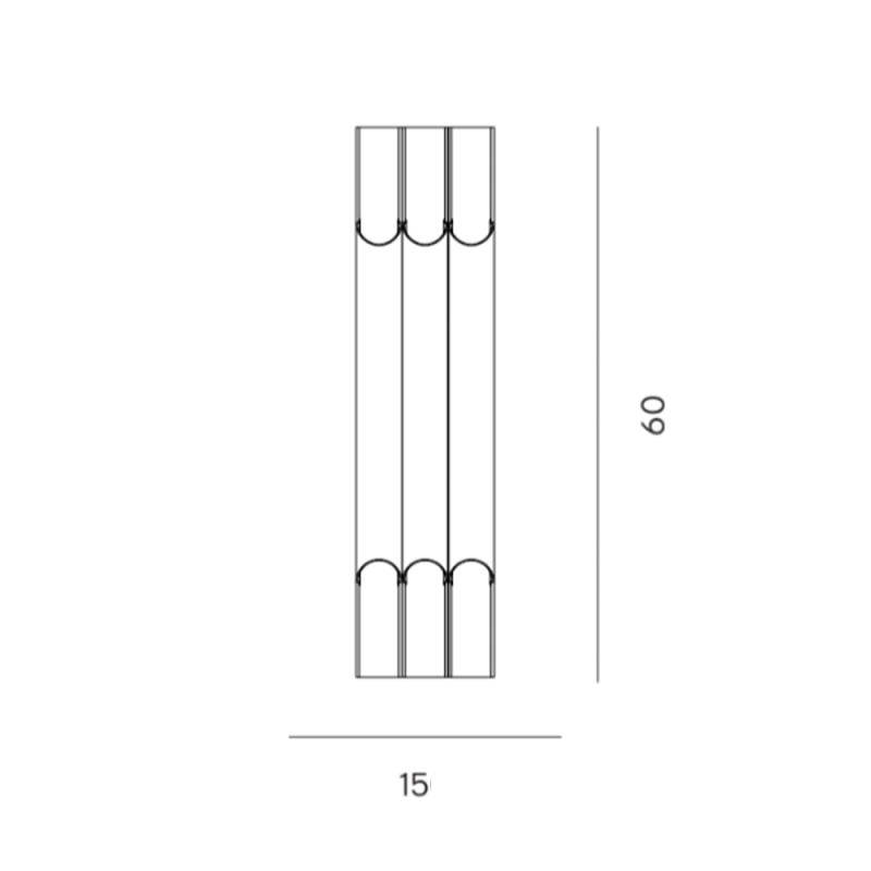 Specification Image for LYFA PAN 50 III Wall Light