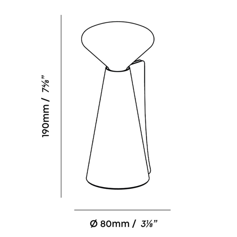 Specification Image for Tala Mantle Portable Lamp