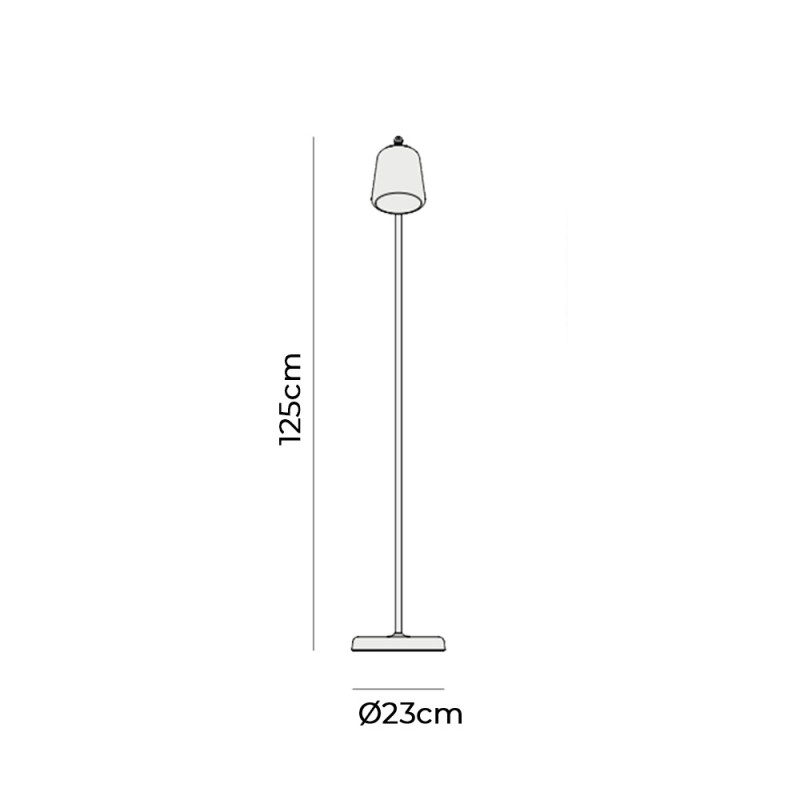 Specification image for New Works Material Floor Lamp