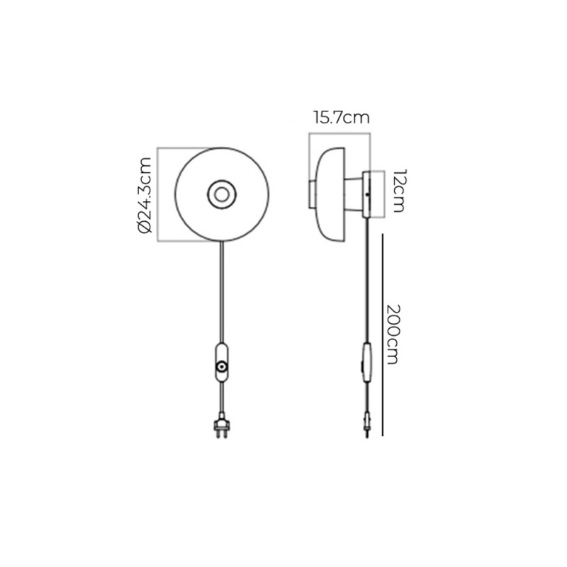 Specification Image for Audo Copenhagen Reverse Wall Light