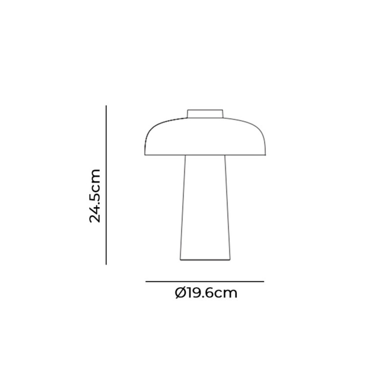 Specification Image for Audo Copenhagen Reverse Portable Table Lamp