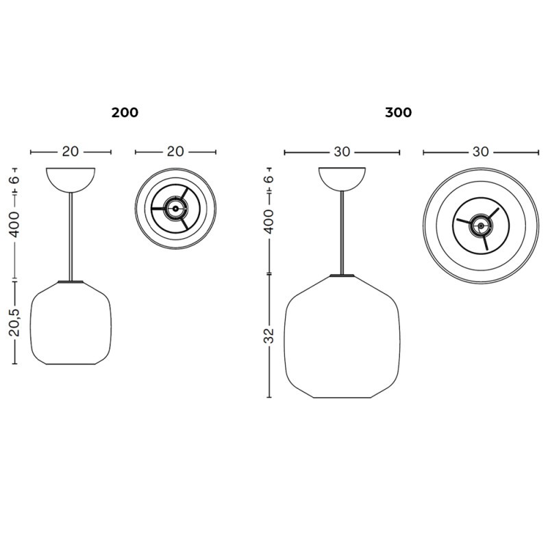 Specification Image for HAY Buoy Pendant Light
