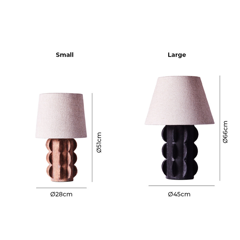 Specification Image for Dusty Deco Arcissimo Table Lamp