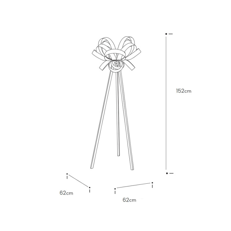 Specification Image for Tom Raffield Skipper Floor Light