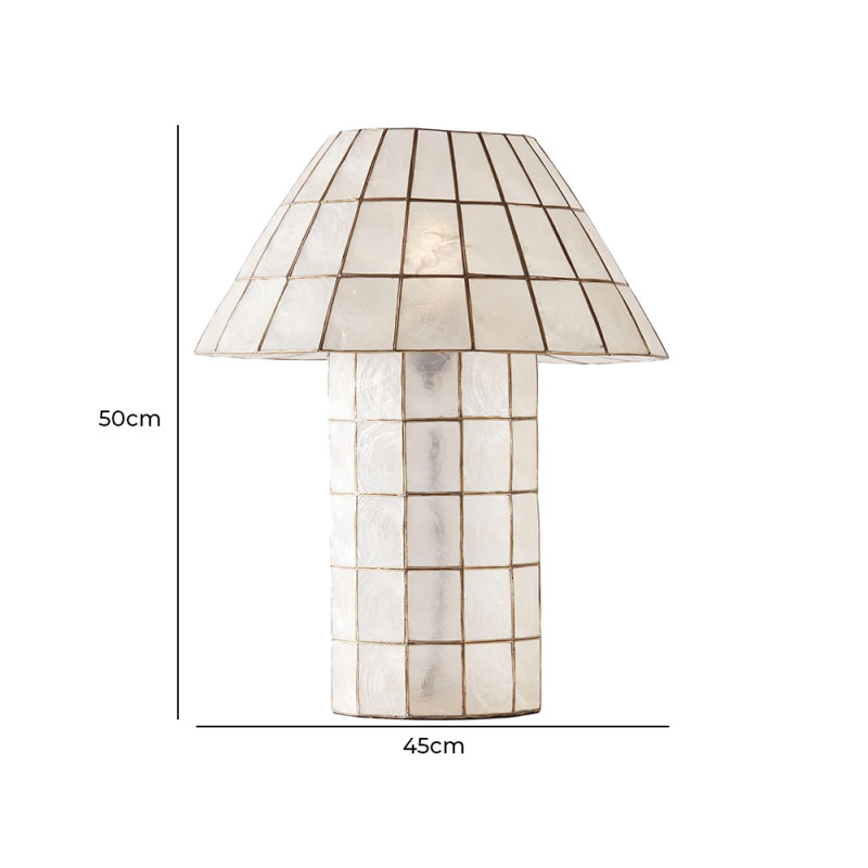 Specification Image for Dusty Deco Cornelia Table Lamp