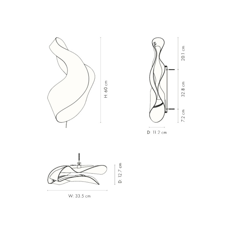 Specification Image for Ferm Living Oyster Wall Light