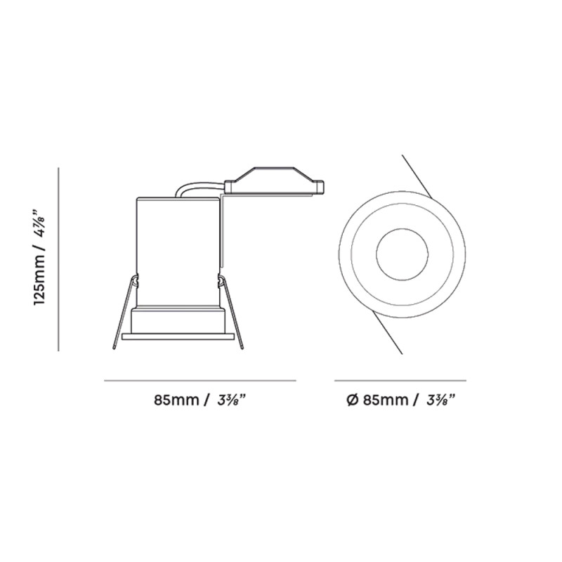 Specification Image for Tala Core IP65 Recessed Downlight