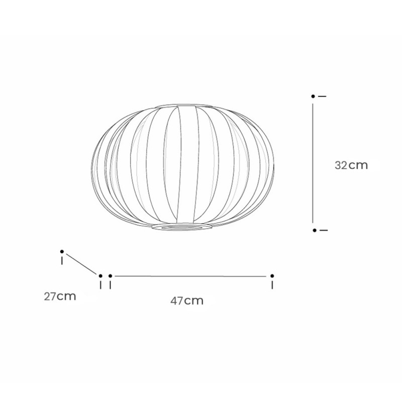 Specification image for Tom Raffield Urchin Wall Light