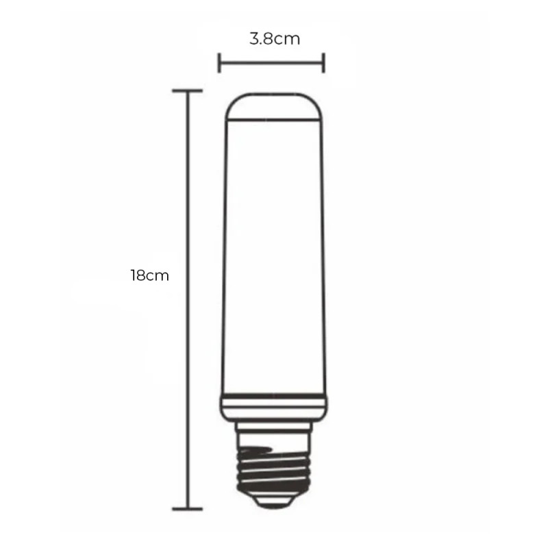 Specification Image for Flos 18W LED E27 T38 Dimmable Bulb