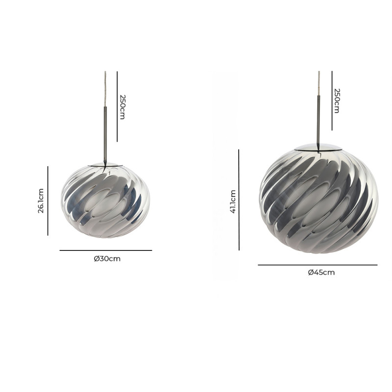 Specification Image for Tom Dixon Whirl LED Pendant