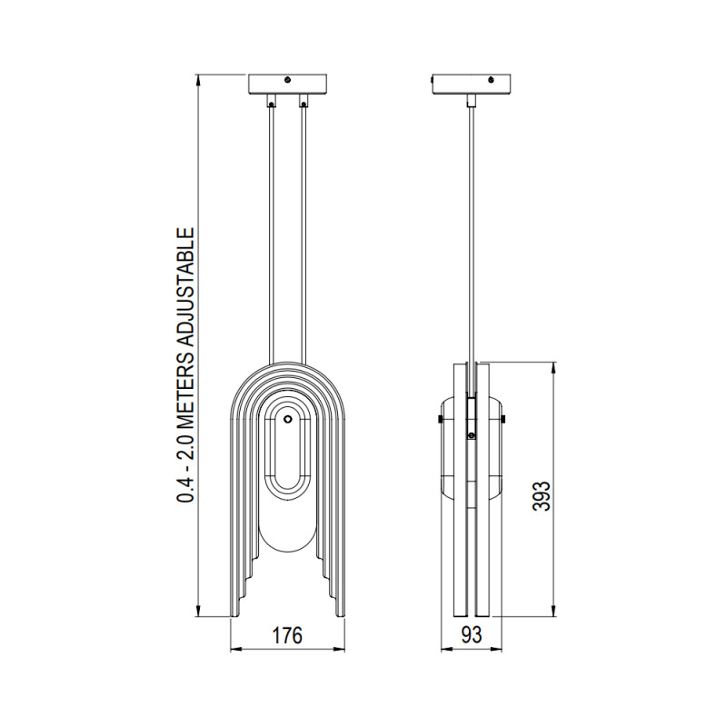 Specification Image for Bert Frank Vima Pendant