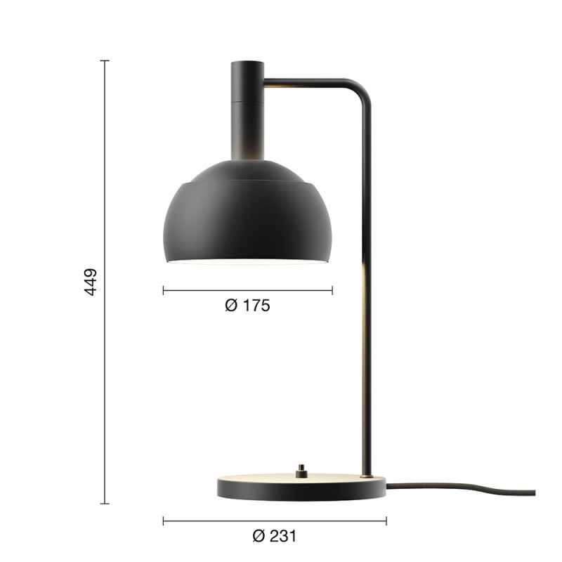 Specification Image for Louis Poulsen FJ Elements Table Lamp