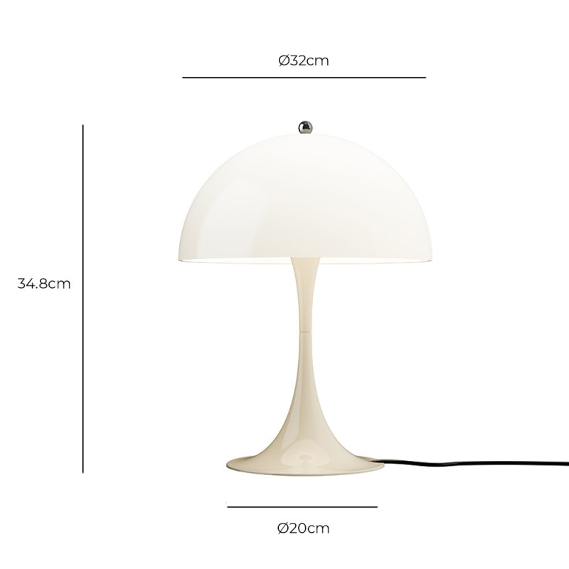 Specification Image for Louis Poulsen Panthella 320 Table Lamp