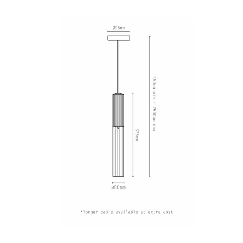 Specification Image for J. Adams Flume 50 Pendant