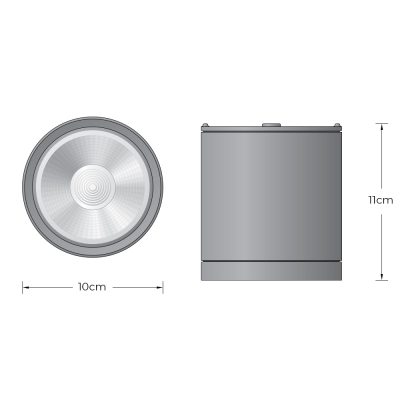 Specification Image for BEGA 24400 LED Ceiling Light