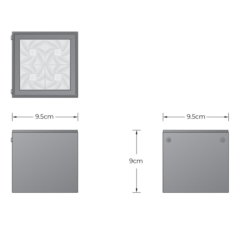 Specification Image for BEGA 66157 LED Ceiling Light