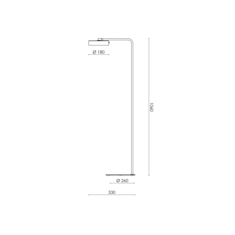 Specification Image for RUBN James LED Floor Lamp